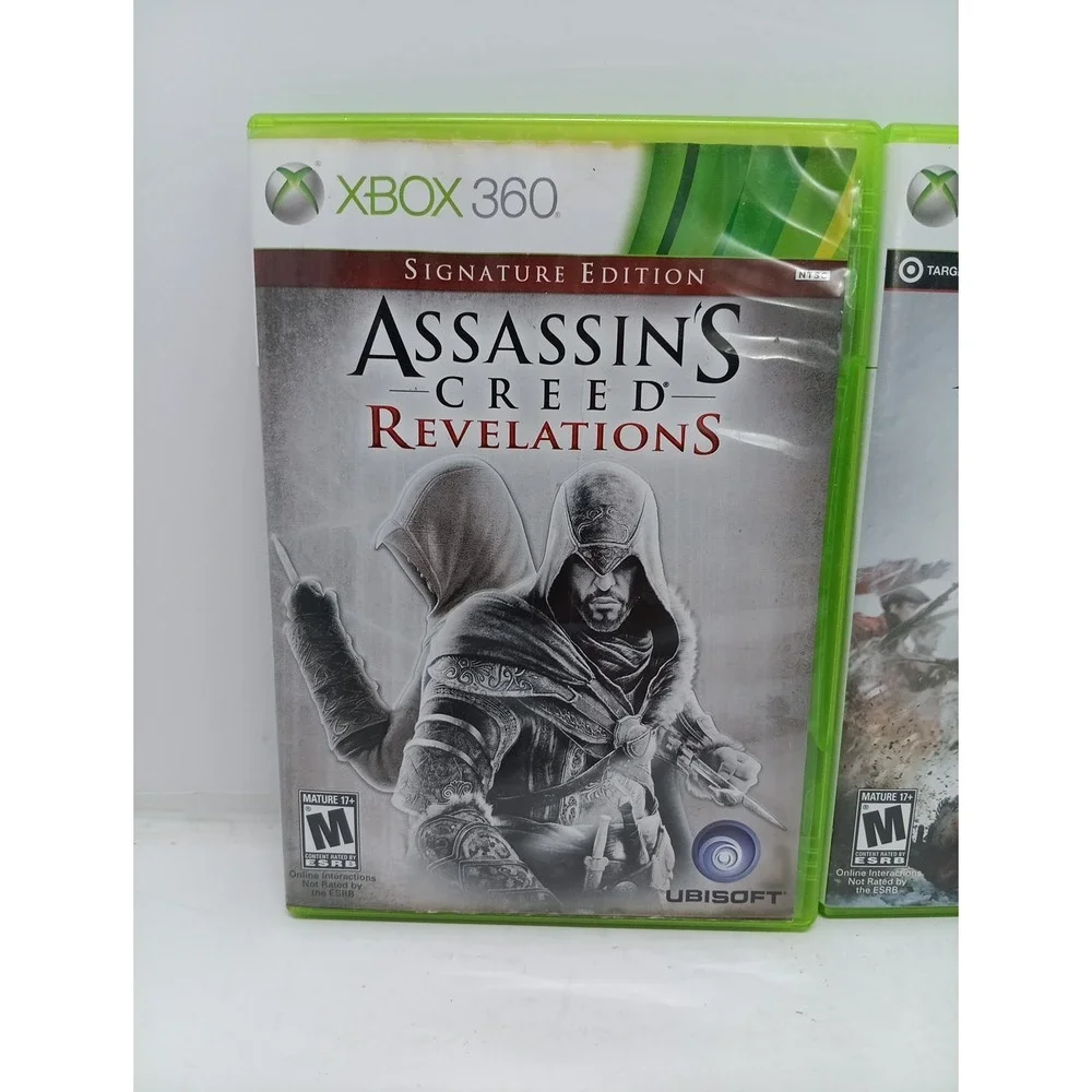Xbox 360 Assassins Creed 3 & Revelations 2 Game Lot C.I.B.